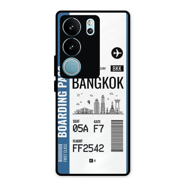 Bangkok Boarding Pass Metal Back Case for Vivo V29 Pro