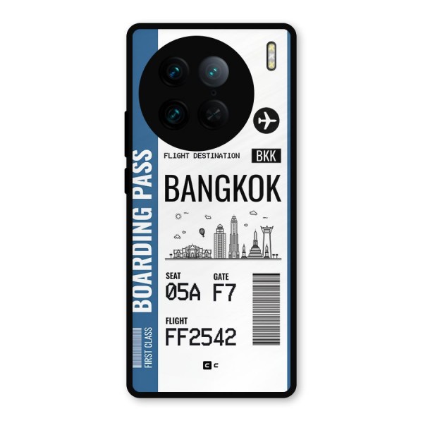 Bangkok Boarding Pass Metal Back Case for Vivo X90 Pro