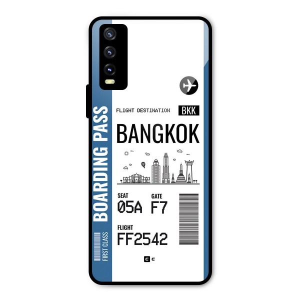 Bangkok Boarding Pass Metal Back Case for Vivo Y20 2021