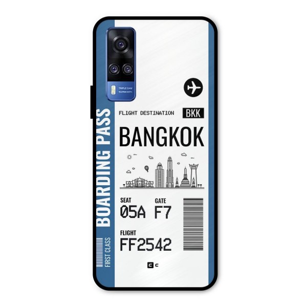 Bangkok Boarding Pass Metal Back Case for Vivo Y31