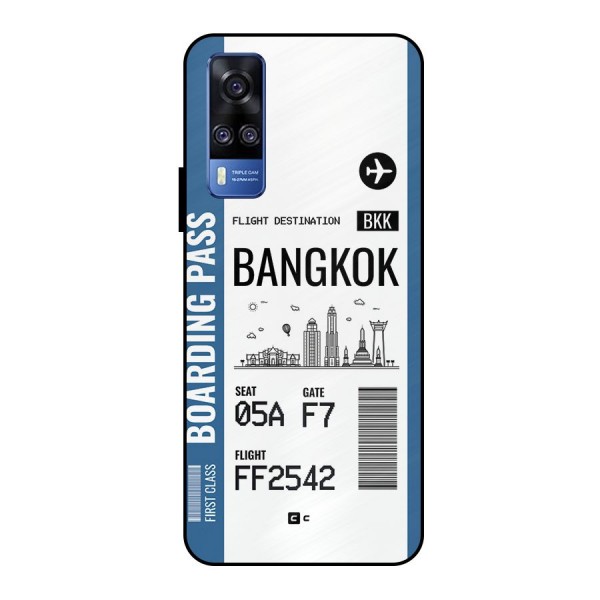 Bangkok Boarding Pass Metal Back Case for Vivo Y51