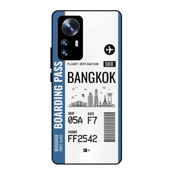 Bangkok Boarding Pass Metal Back Case for Xiaomi 12 Pro
