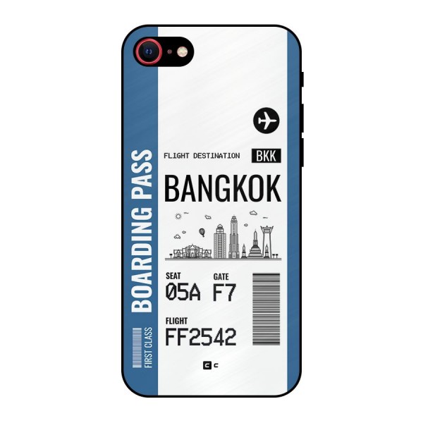 Bangkok Boarding Pass Metal Back Case for iPhone 8