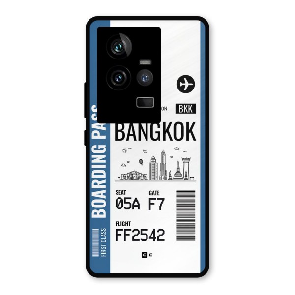 Bangkok Boarding Pass Metal Back Case for iQOO 11 5G