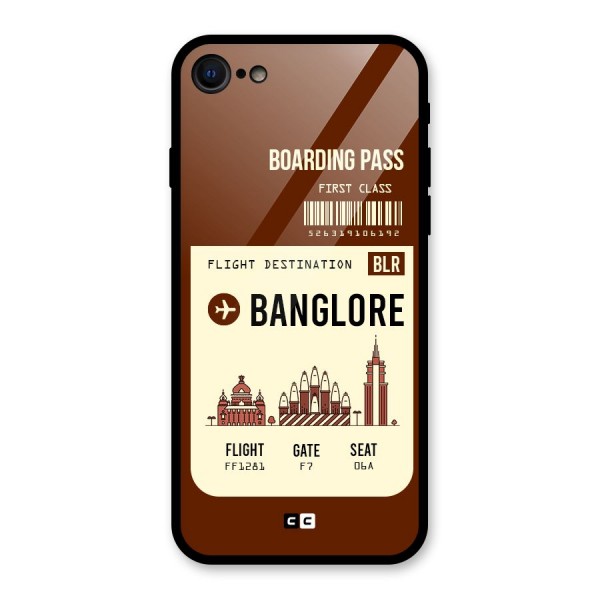 Banglore Boarding Pass Glass Back Case for iPhone 8