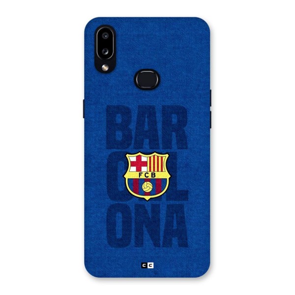 Barcelona Typography Back Case for Galaxy A10s