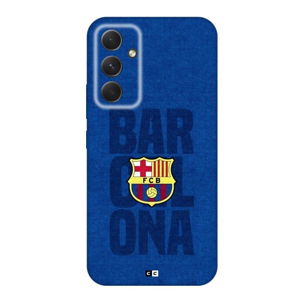 Barcelona Typography Back Case for Galaxy A54