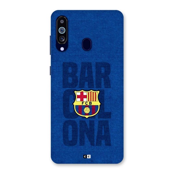 Barcelona Typography Back Case for Galaxy A60