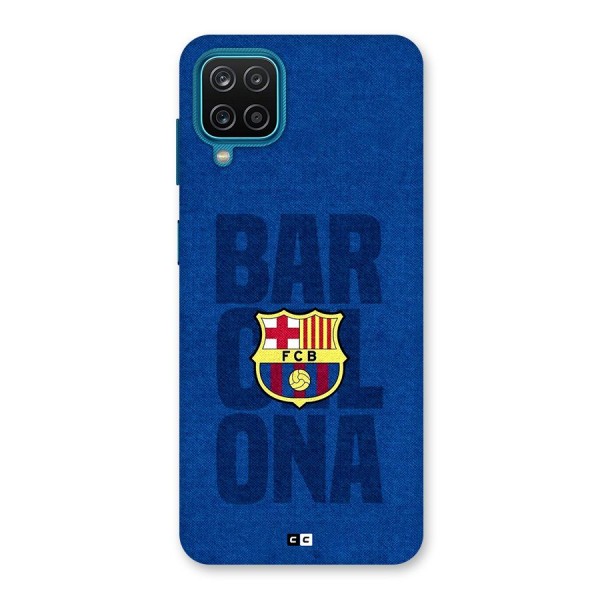 Barcelona Typography Back Case for Galaxy F12