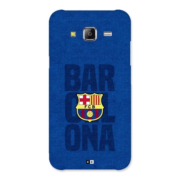 Barcelona Typography Back Case for Galaxy J5