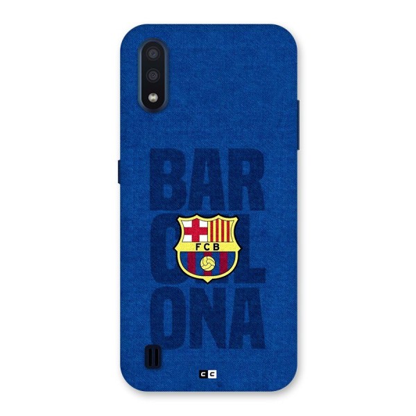 Barcelona Typography Back Case for Galaxy M01