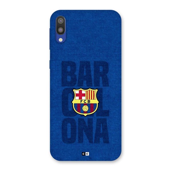 Barcelona Typography Back Case for Galaxy M10