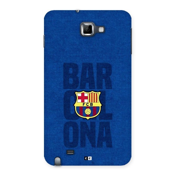 Barcelona Typography Back Case for Galaxy Note