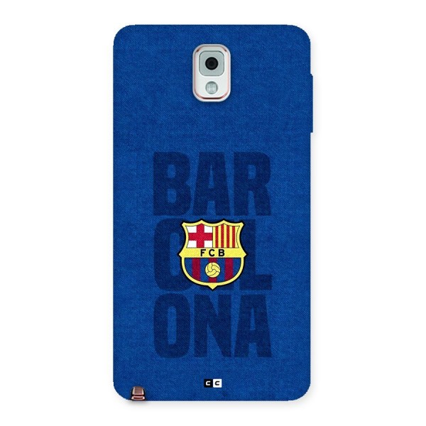 Barcelona Typography Back Case for Galaxy Note 3