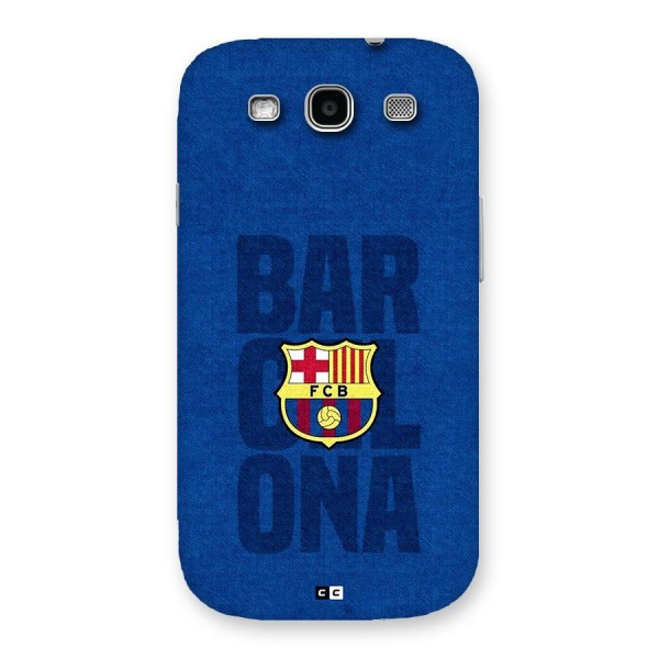 Barcelona Typography Back Case for Galaxy S3