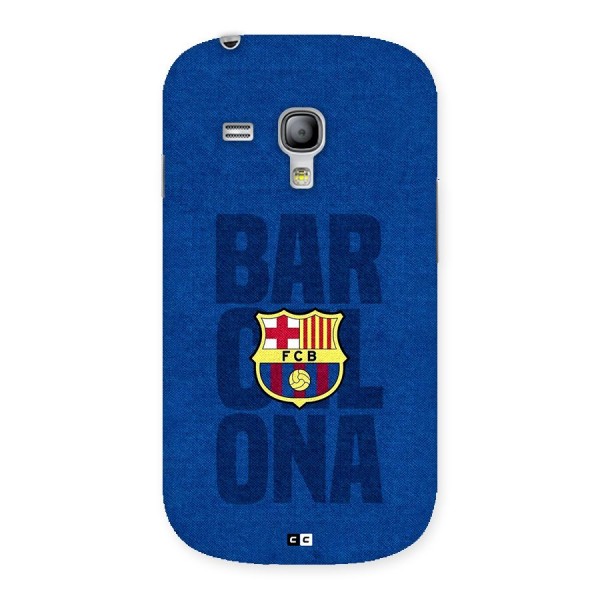 Barcelona Typography Back Case for Galaxy S3 Mini