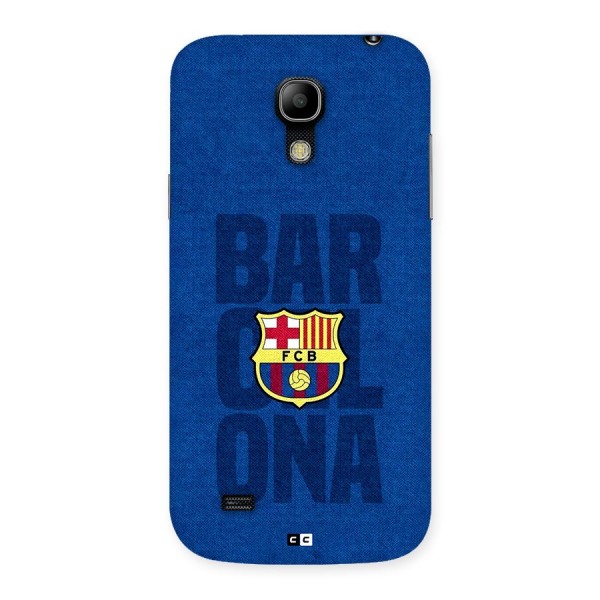 Barcelona Typography Back Case for Galaxy S4 Mini