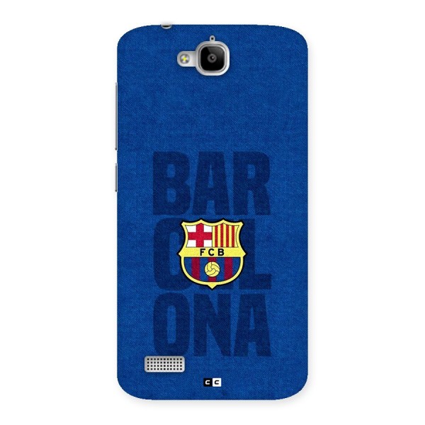 Barcelona Typography Back Case for Honor Holly