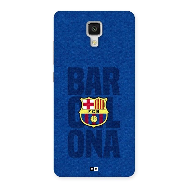 Barcelona Typography Back Case for Mi4