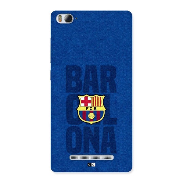 Barcelona Typography Back Case for Mi4i