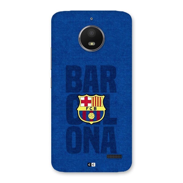 Barcelona Typography Back Case for Moto E4