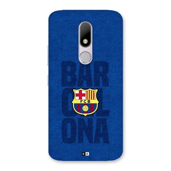 Barcelona Typography Back Case for Moto M