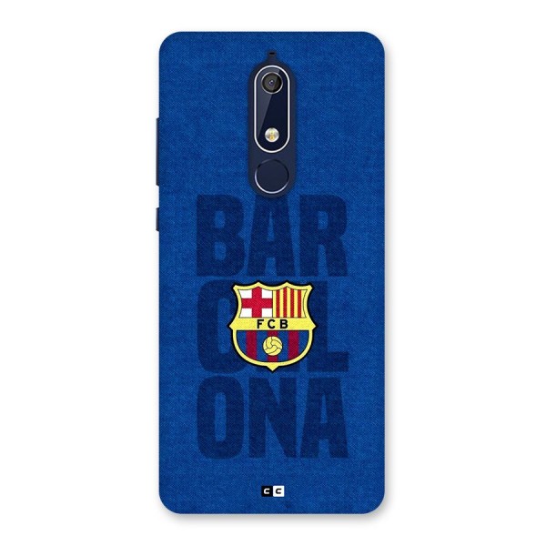 Barcelona Typography Back Case for Nokia 5.1