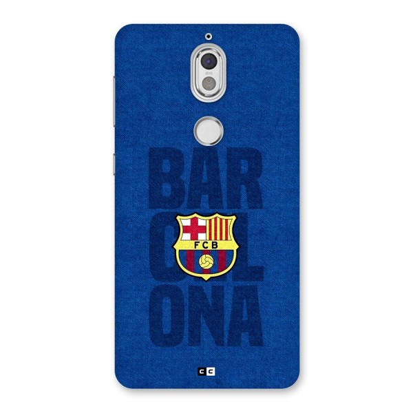 Barcelona Typography Back Case for Nokia 7