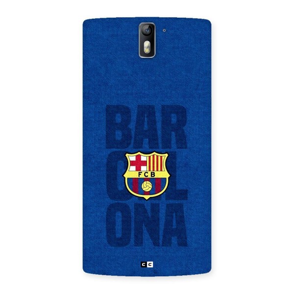 Barcelona Typography Back Case for OnePlus One