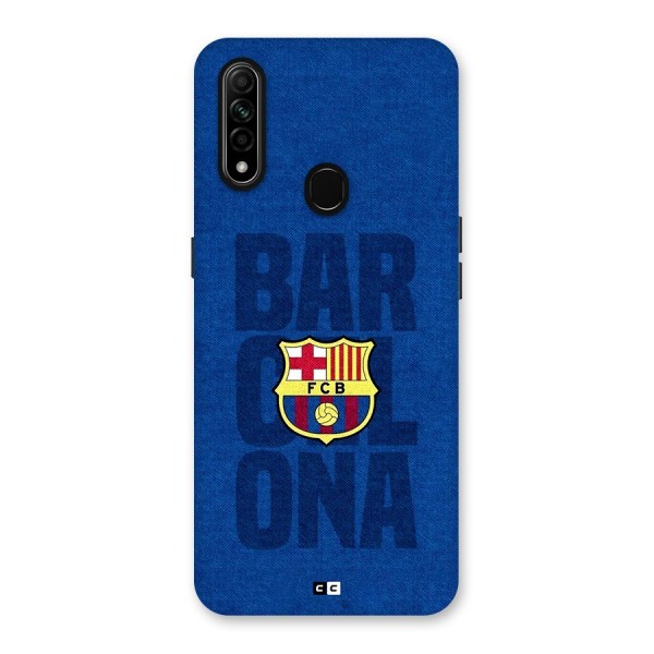 Barcelona Typography Back Case for Oppo A31