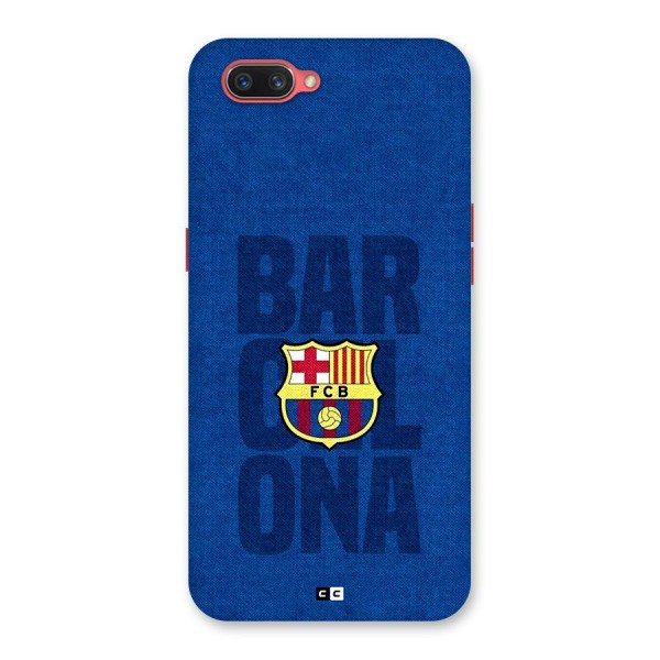 Barcelona Typography Back Case for Oppo A3s