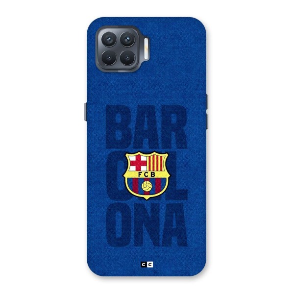 Barcelona Typography Back Case for Oppo F17 Pro