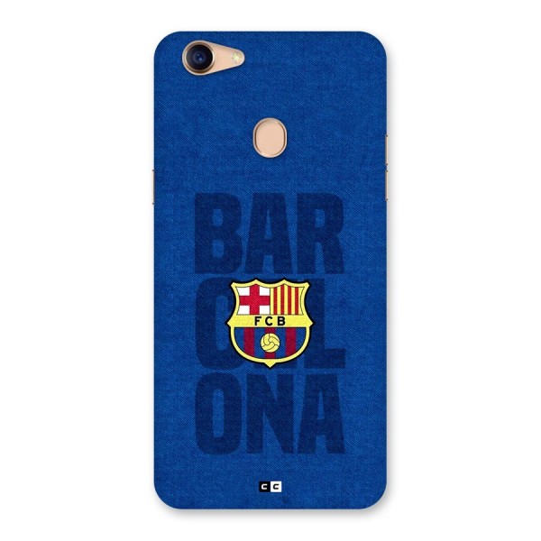 Barcelona Typography Back Case for Oppo F5 Youth