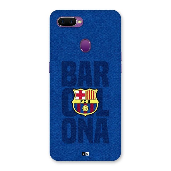 Barcelona Typography Back Case for Oppo F9