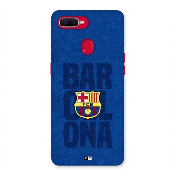 Barcelona Typography Back Case for Oppo F9 Pro