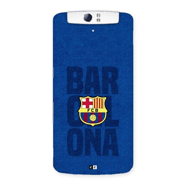 Barcelona Typography Back Case for Oppo N1