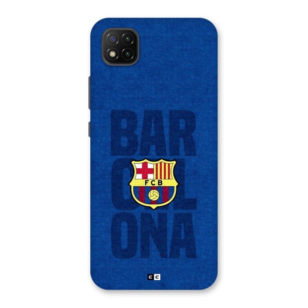 Barcelona Typography Back Case for Poco C3