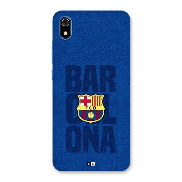 Barcelona Typography Back Case for Redmi 7A