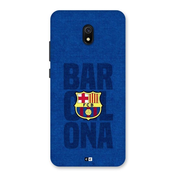 Barcelona Typography Back Case for Redmi 8A