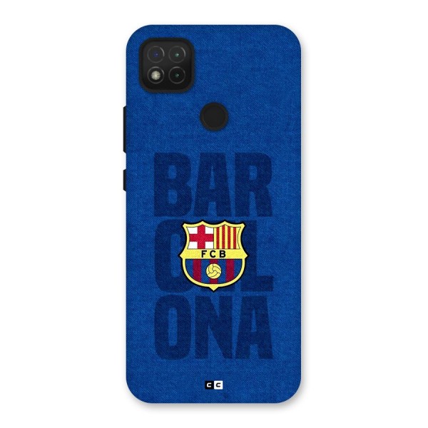 Barcelona Typography Back Case for Redmi 9