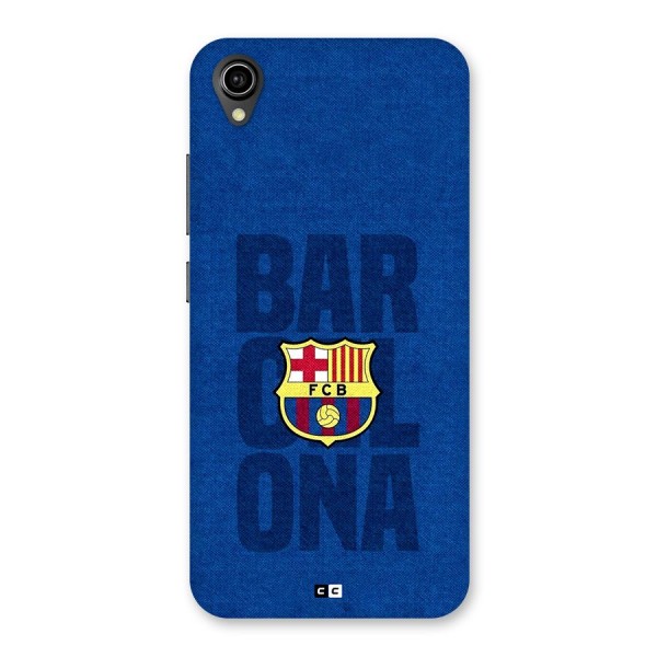 Barcelona Typography Back Case for Vivo Y91i