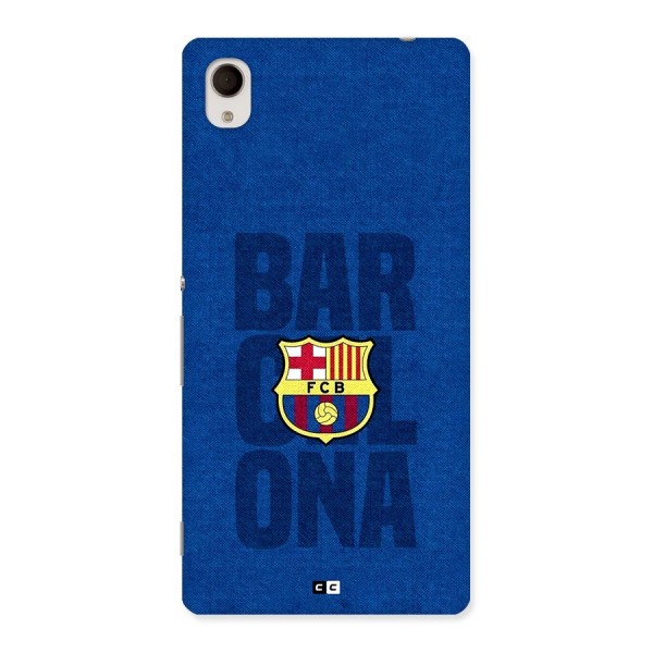 Barcelona Typography Back Case for Xperia M4