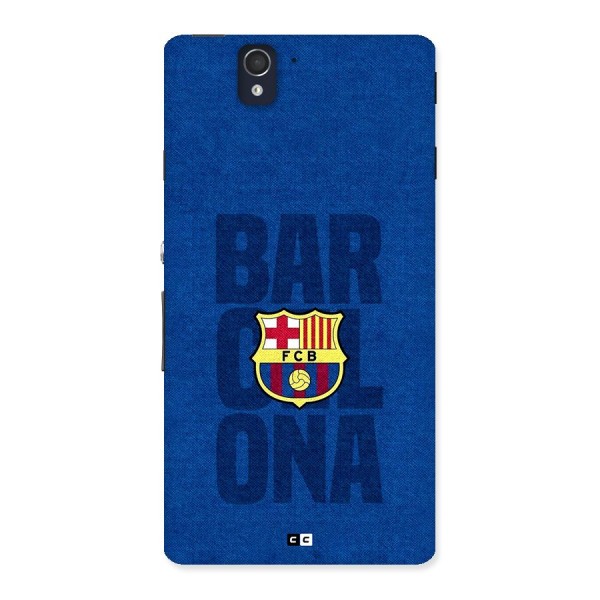 Barcelona Typography Back Case for Xperia Z