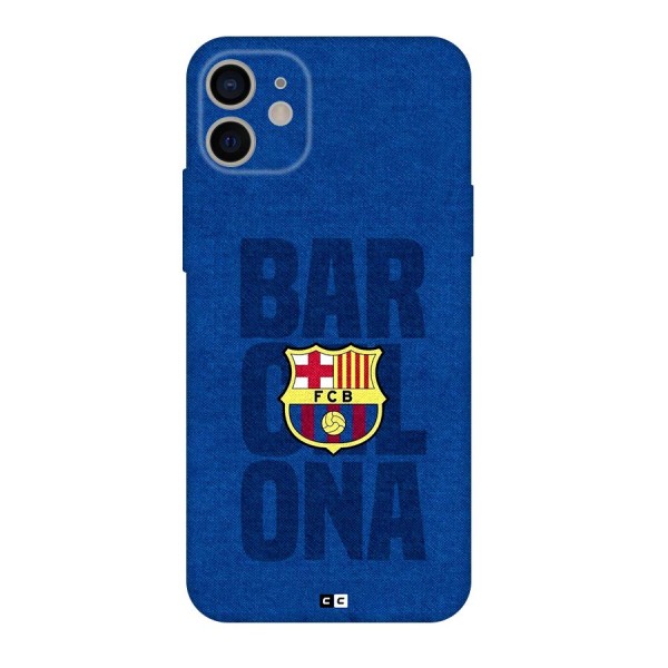 Barcelona Typography Back Case for iPhone 11