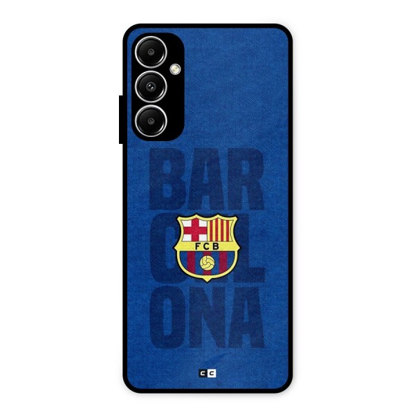 Barcelona Typography Metal Back Case for Galaxy A05s