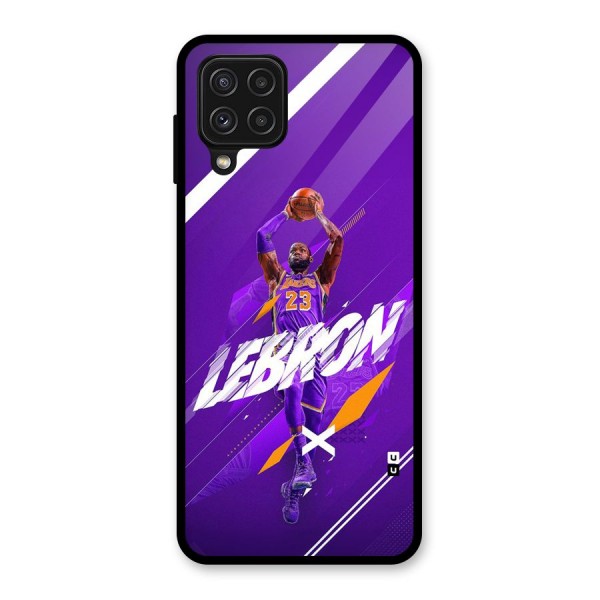 Basketball Star Glass Back Case for Galaxy A22 4G