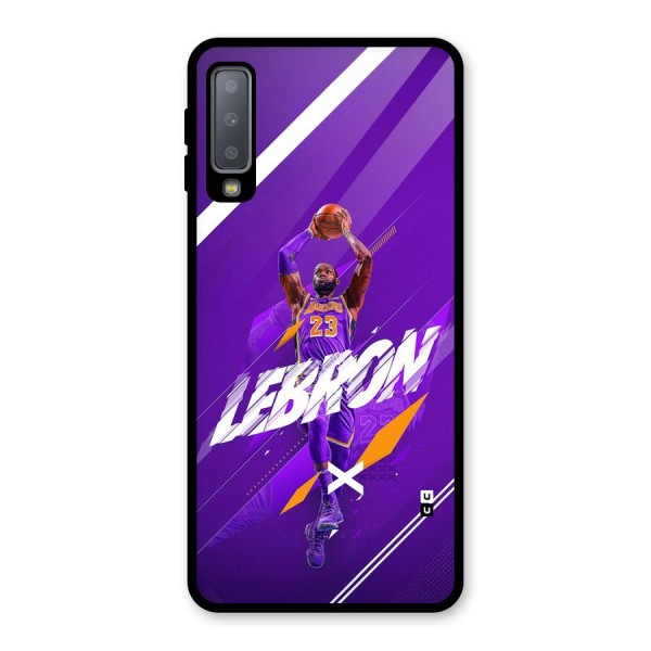 Basketball Star Glass Back Case for Galaxy A7 (2018)