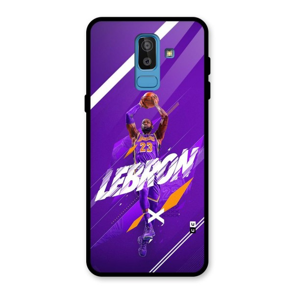 Basketball Star Glass Back Case for Galaxy J8