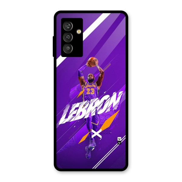 Basketball Star Glass Back Case for Galaxy M13