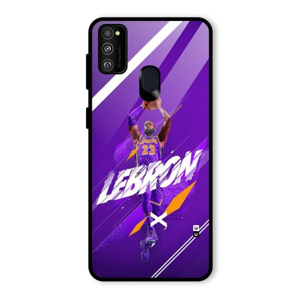 Basketball Star Glass Back Case for Galaxy M30s